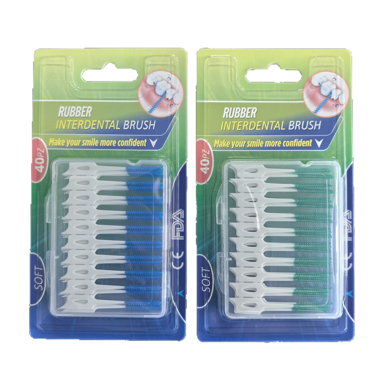 Oral care soft silicone interdental brushes, interdental space brushes, orthodontic braces brushes, gum and interdental brush Item Picture