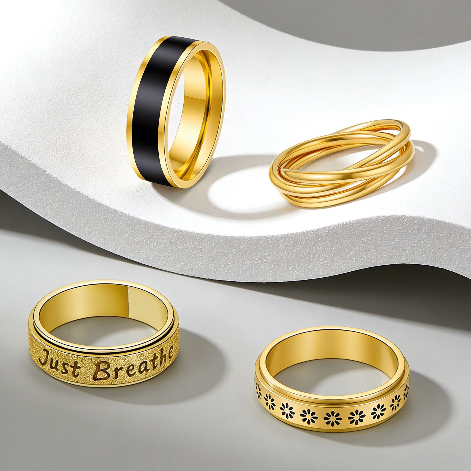 戒指/纯银戒指/脚戒/戒指空托/对戒情侣个性产品图