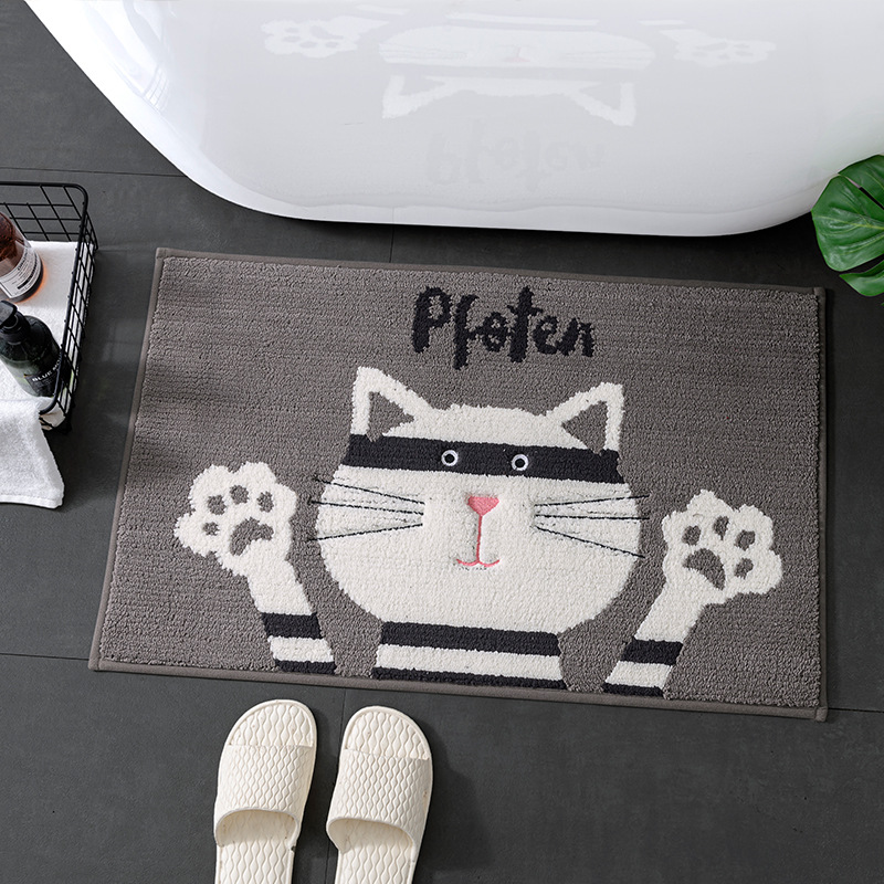 大达入户地垫进门卧室垫居家家用防滑垫吸水脚垫浴室地毯卡通图案