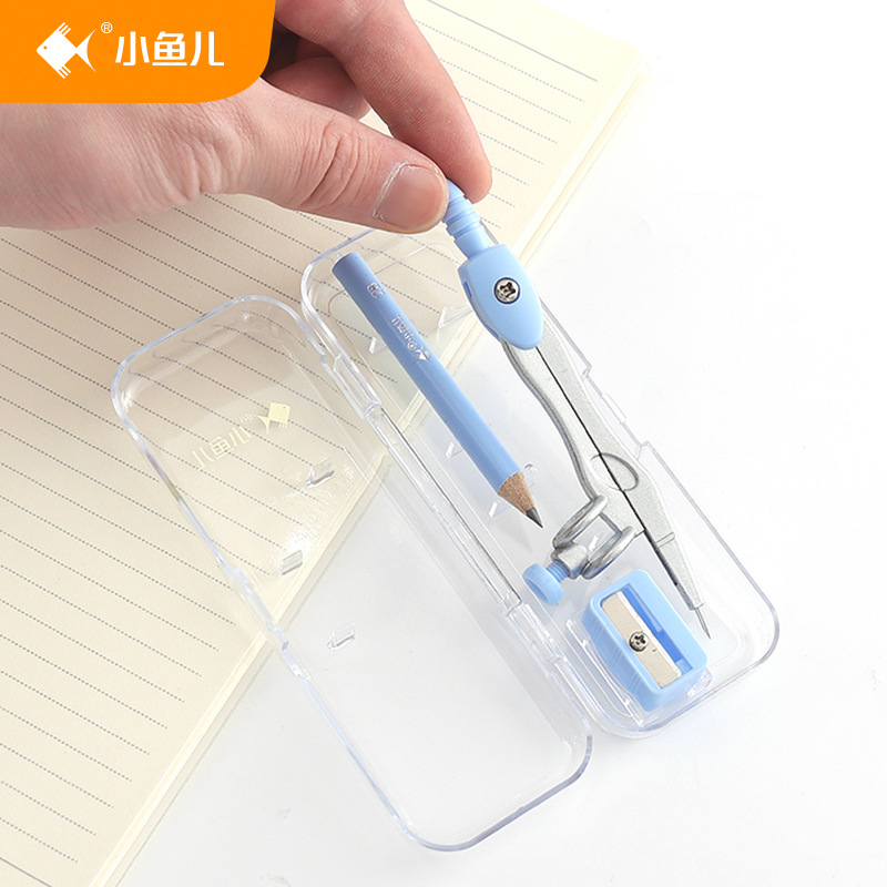 Xiaoyu 'er Compass Three-piece Set with pen holder, alloy single compass for precise drawing, exam supplies cartoon compass Application Scenario