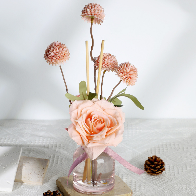 Acrylic ecological bottle, floral art piece, home decoration, bamboo and cypress potted plant vase details Picture