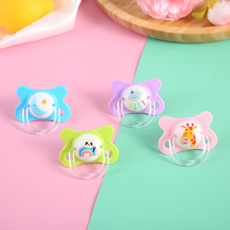 The new baby pacifier is a portable chain with a super soft plastic silicone nozzle. It is a safe, shockproof and chewy baby product Specification image