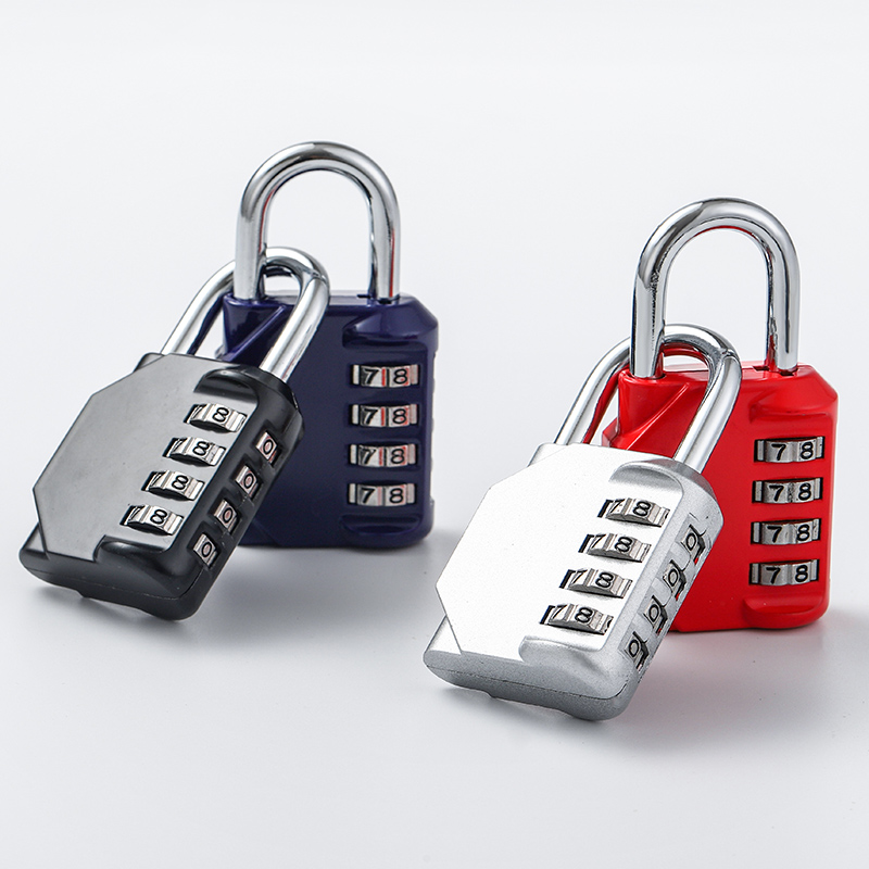 Combination lock, padlock, dormitory lock, cabinet lock, household wardrobe door, shoe cabinet, U-shaped lock, suitcase, small lock head, lock details Picture