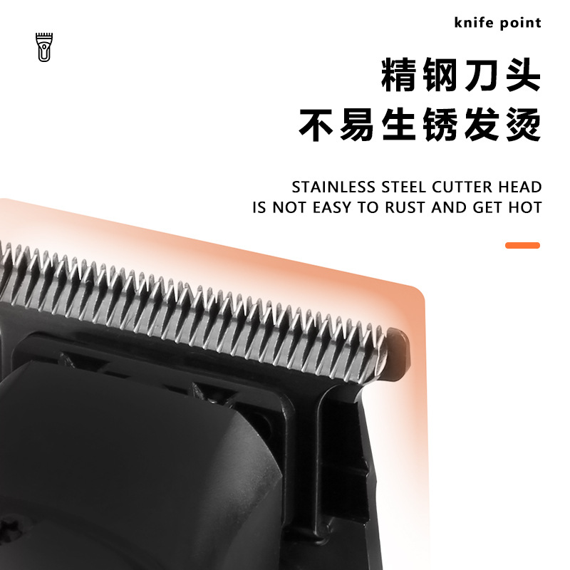Cross-border professional Kemei electric clipper, intelligent LED digital display household hair clipper, electric long-lasting oil-head electric clipper Specification image