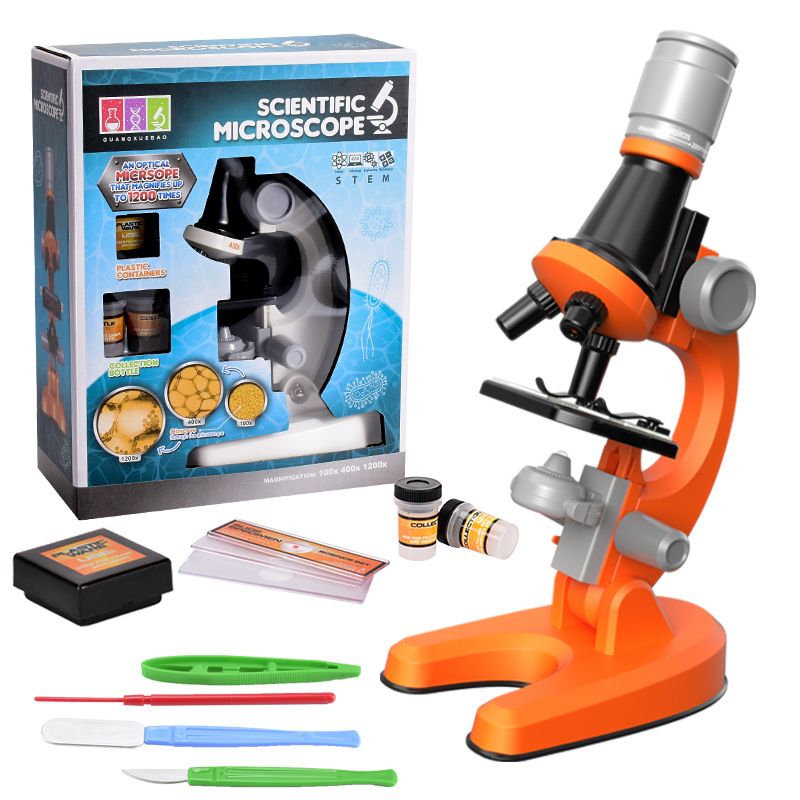 1200x children's mini microscope, high-definition and high-magnification scientific and educational experimental supplies, children's microscope details Picture