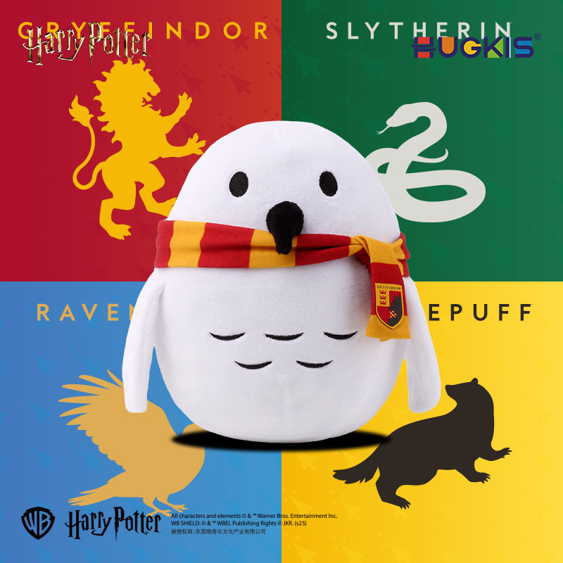 正版哈利波特系列海德薇毛绒玩具猫头鹰公仔哈迷玩偶礼物可爱抱枕