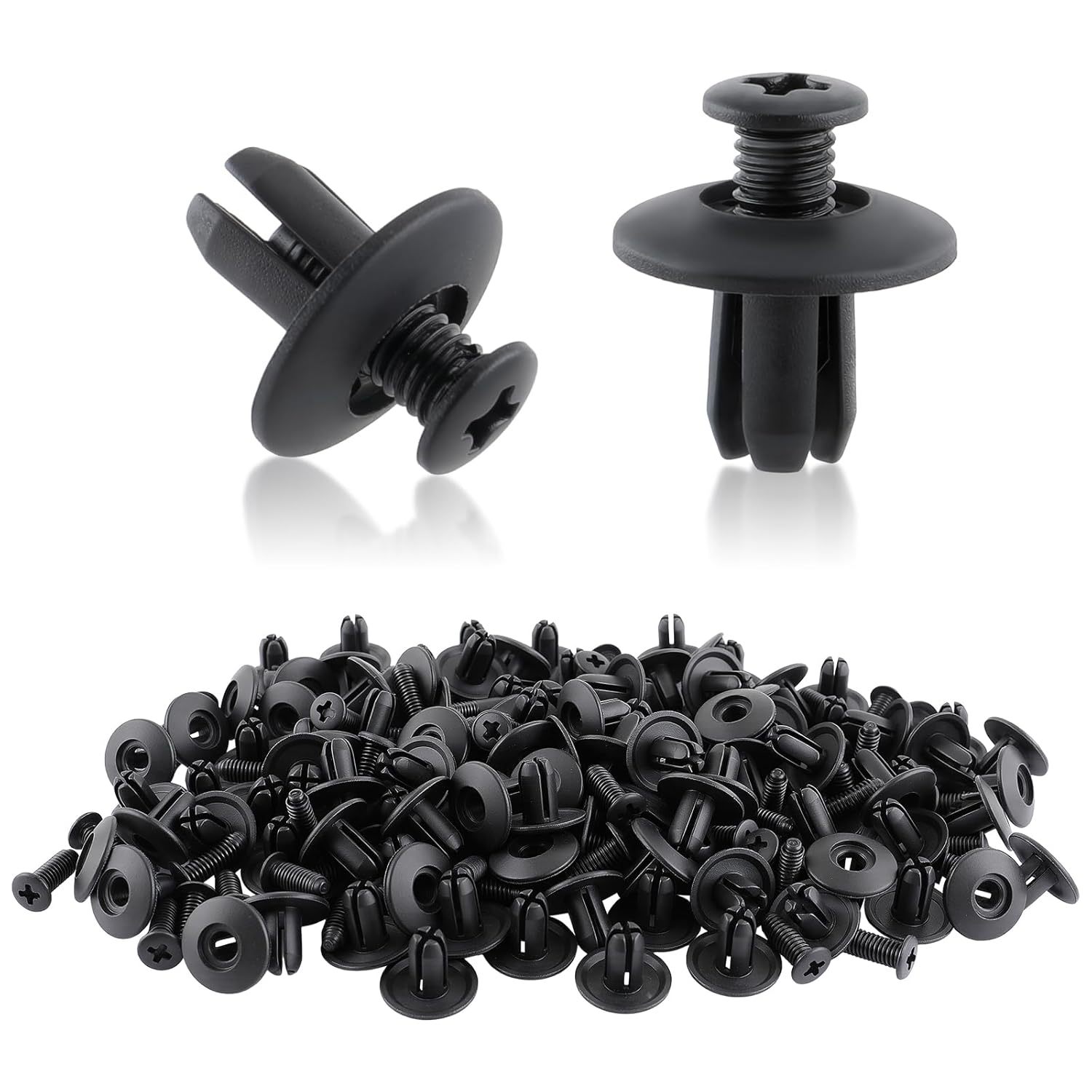 General-purpose 8mm automotive plastic expansion screw through stud, bumper, mudguard, fender, trunk snap Specification image