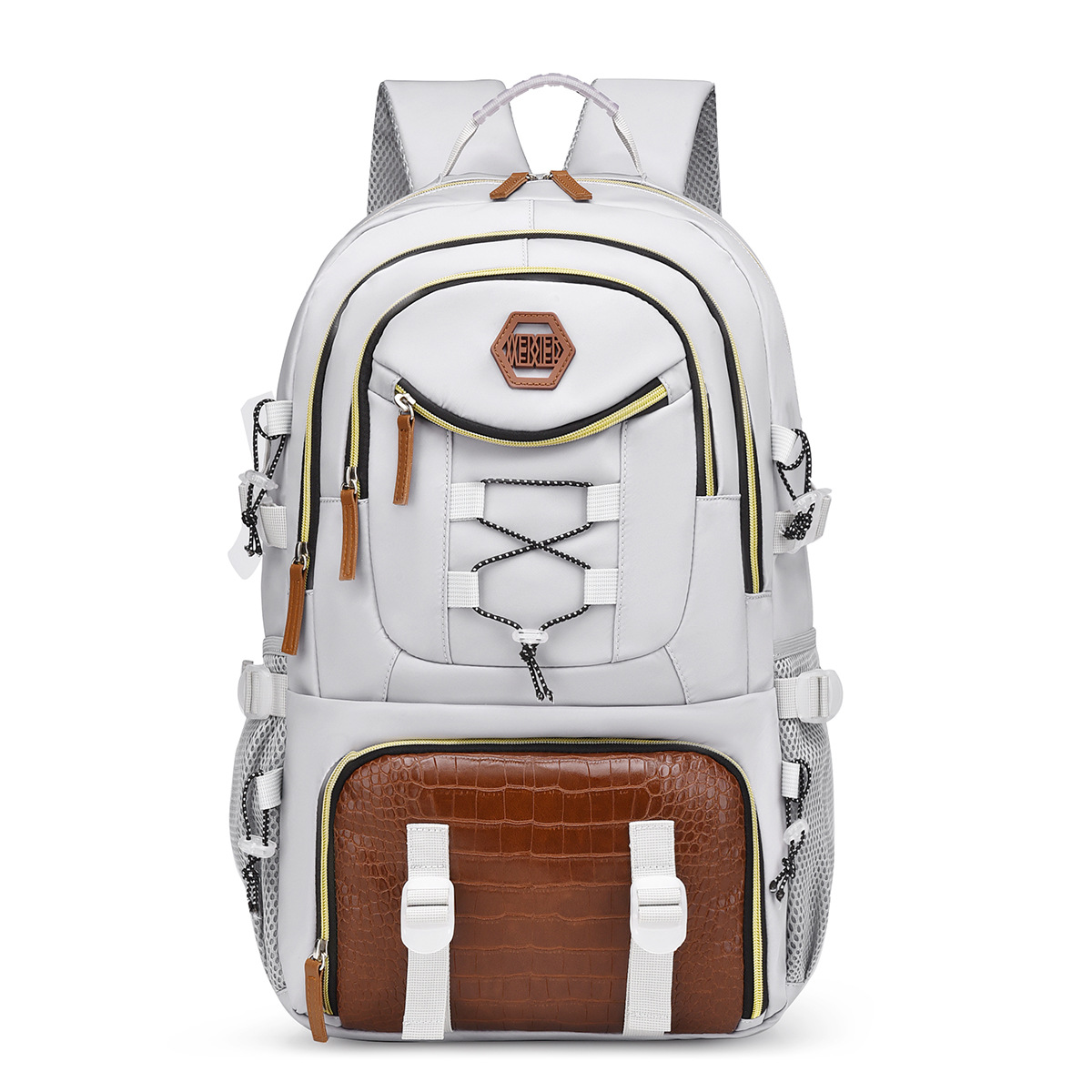 New high-appearance level casual backpack, large-capacity high-end travel bag, hiking bag, Oxford fabric backpack Item Picture