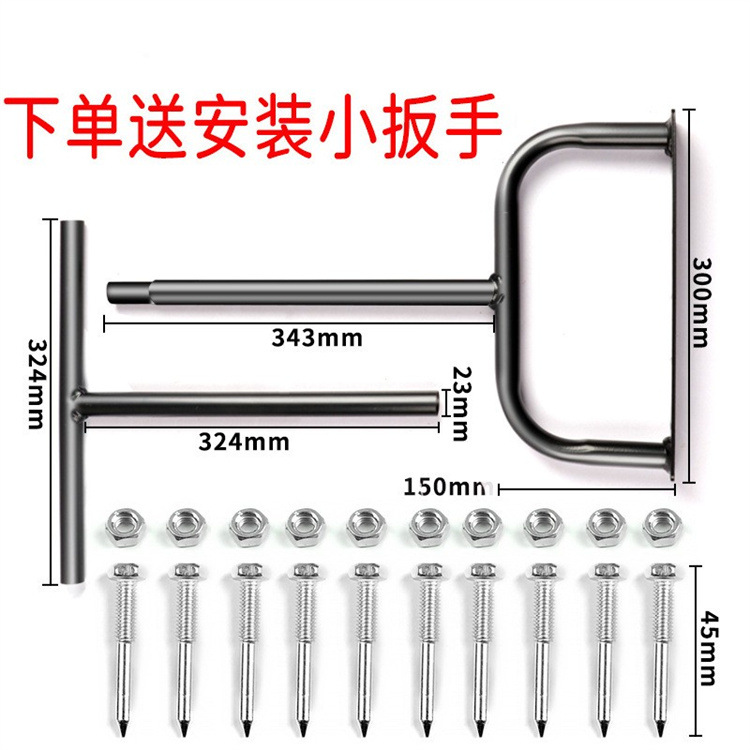 跨境4.5cm松土钉草坪果园松土翻土器站立式园林土壤进气松土工具产品图