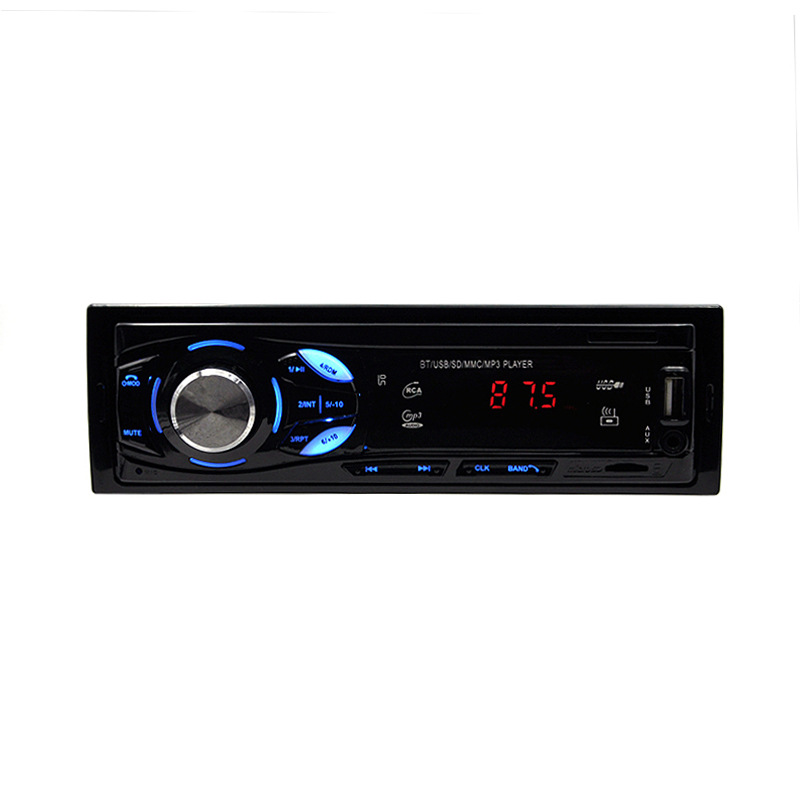 Pevo's new blue light AUX car Bluetooth MP3 card, TF card, 12V high-power card player