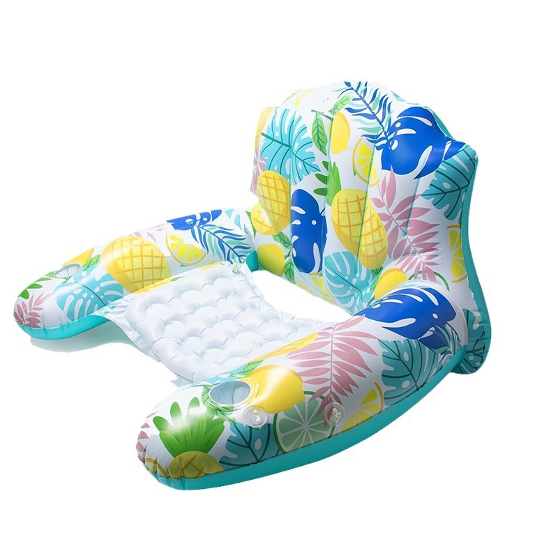 Customized cross-border sunshade float, swimming pool, adult sunshade canopy, lounge chair, water floating, foldable inflatable U-shaped float Item Picture