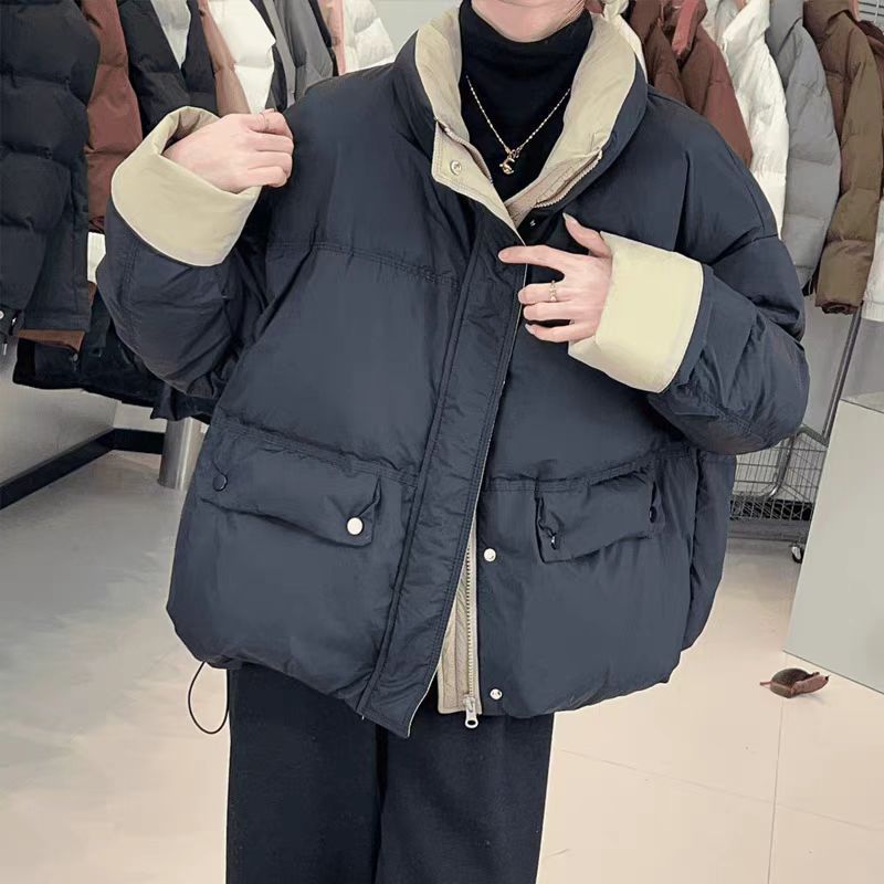 2026 nuevo invierno corto coreano versión abajo coat pan chaqueta chaqueta chaqueta moda engrosada mujer details Picture