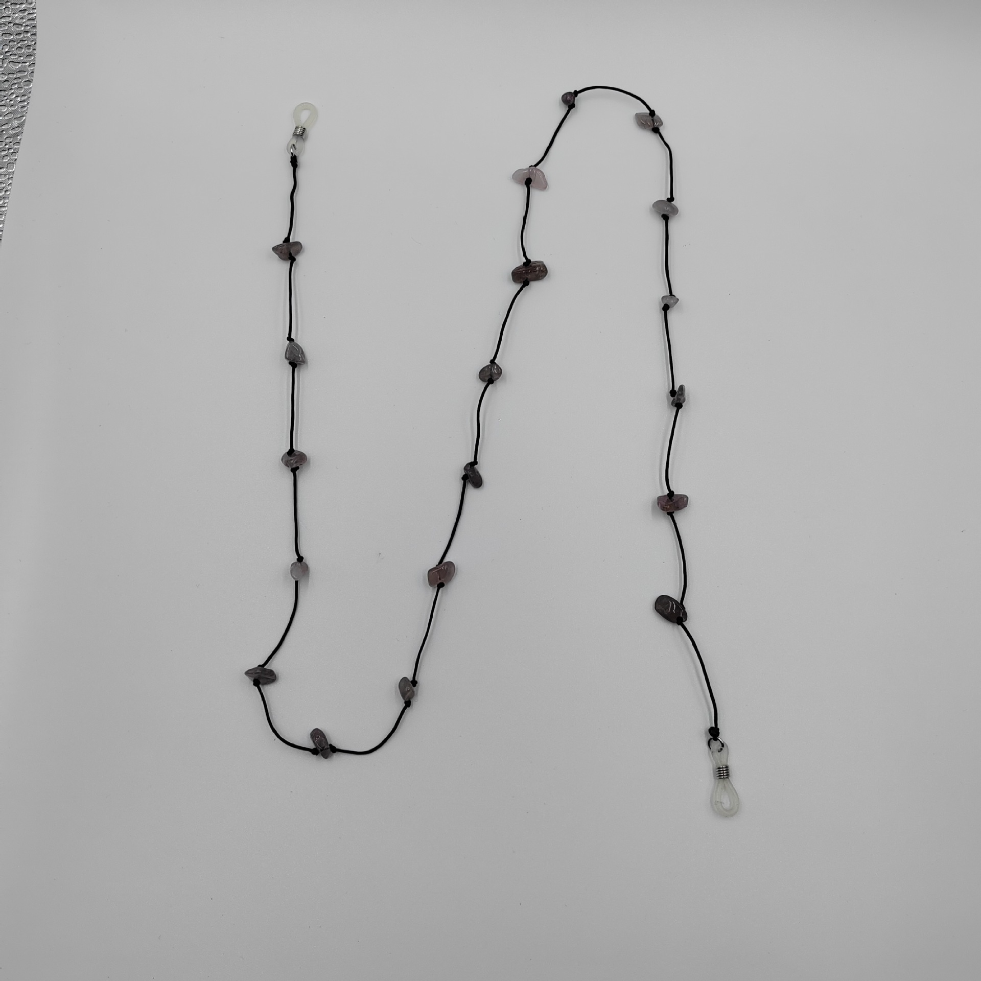 Retro crushed stone woven glasses chain necklaces, women's mask chain necklaces, anti-slip and anti-loss pendants, factory direct sales, artistic style