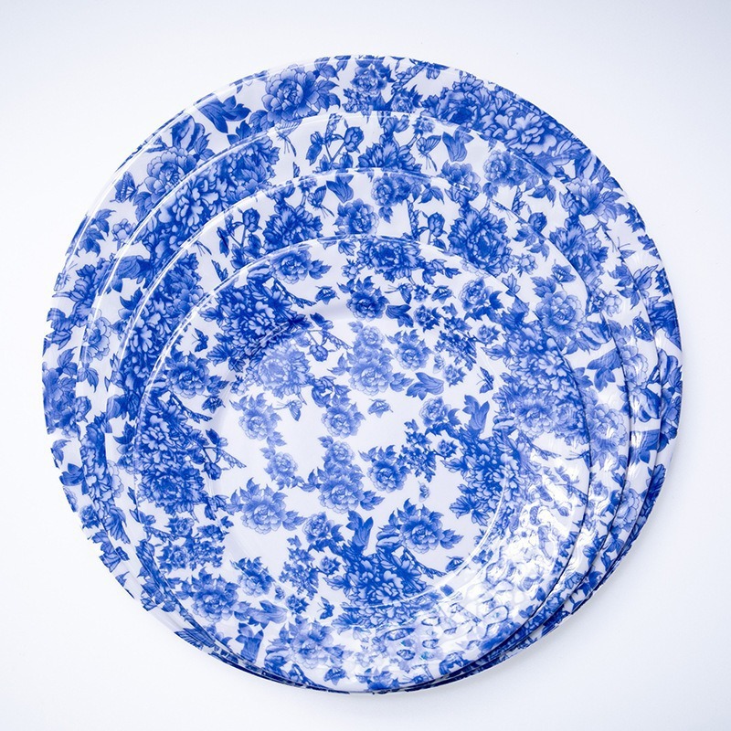 盘子/餐具/餐具盘子/西餐盘/陶瓷对花饭盘8寸C级产品图