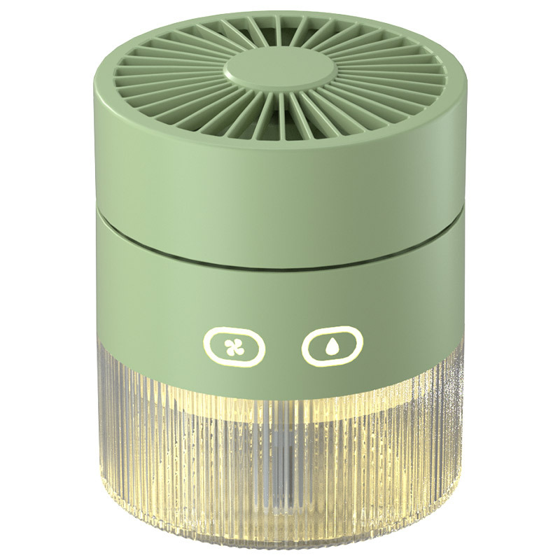 Water-cooled fan, usb mini small fan, desktop fan, turbine, foldable cold air humidification spray fan Application Scenario