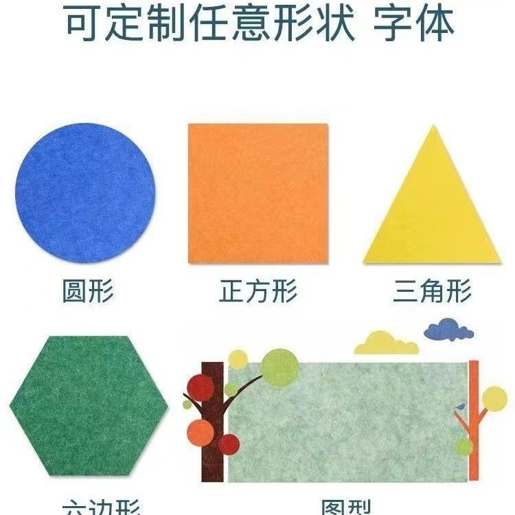 毛毡板/吸音板/楼层板/隔音棉/义乌市绿生新材料产品图