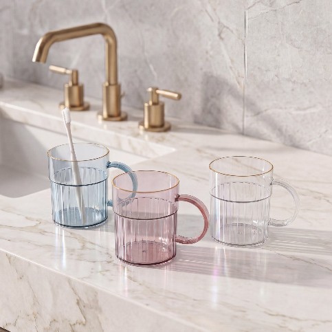 New household school supplies for students: mouthwash cup, mouth cup, brushing cup, cleaning water cup, high appearance level Application Scenario