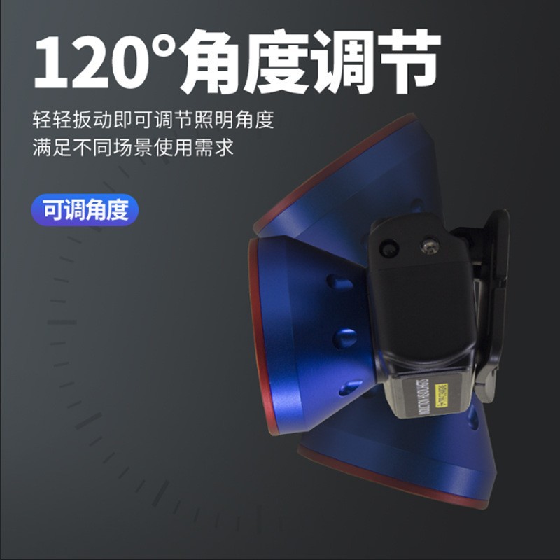 Pailide Cross-border high-power sensor headlamp with long-range flashing integrated 8+1 strong light aluminum alloy for outdoor night fishing and cycling Application Scenario