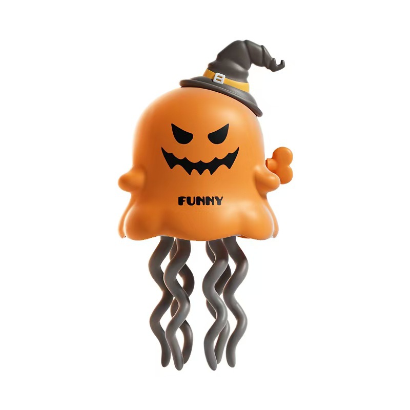 Cross-border Halloween dancing octopus toy, creative pumpkin ghost, Santa Claus dancing, winding up octopus toy Item Picture