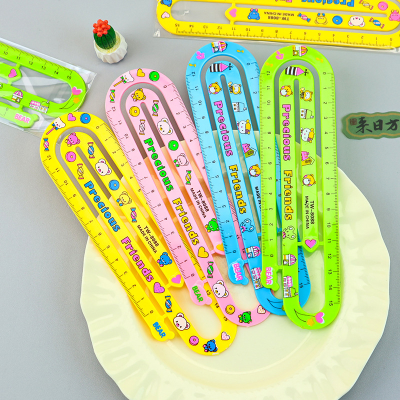 直尺塑料/软尺套装/文具/春联/DIY尺子插照片细节图