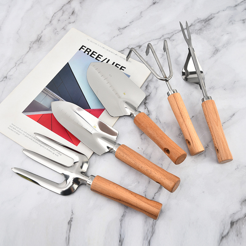 不锈钢园艺小铲子种花工具花铲家用植物盆栽铲土铁锹养花多肉铁铲