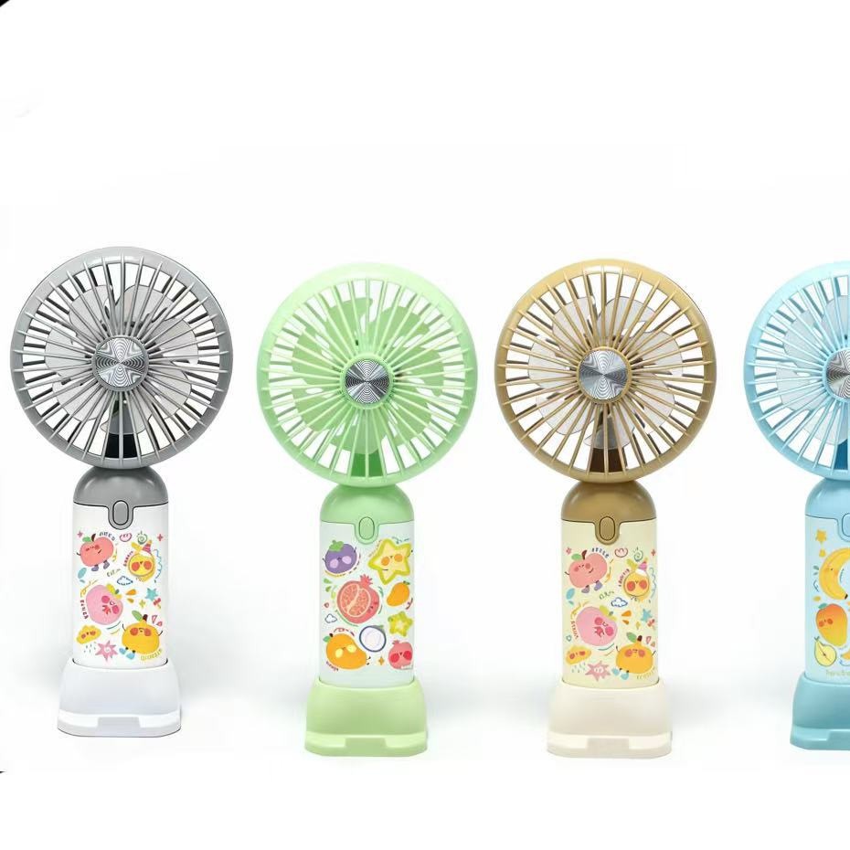 HX07-7 Summer New Handheld fan Portable student desktop USB rechargeable mini fan Specification image