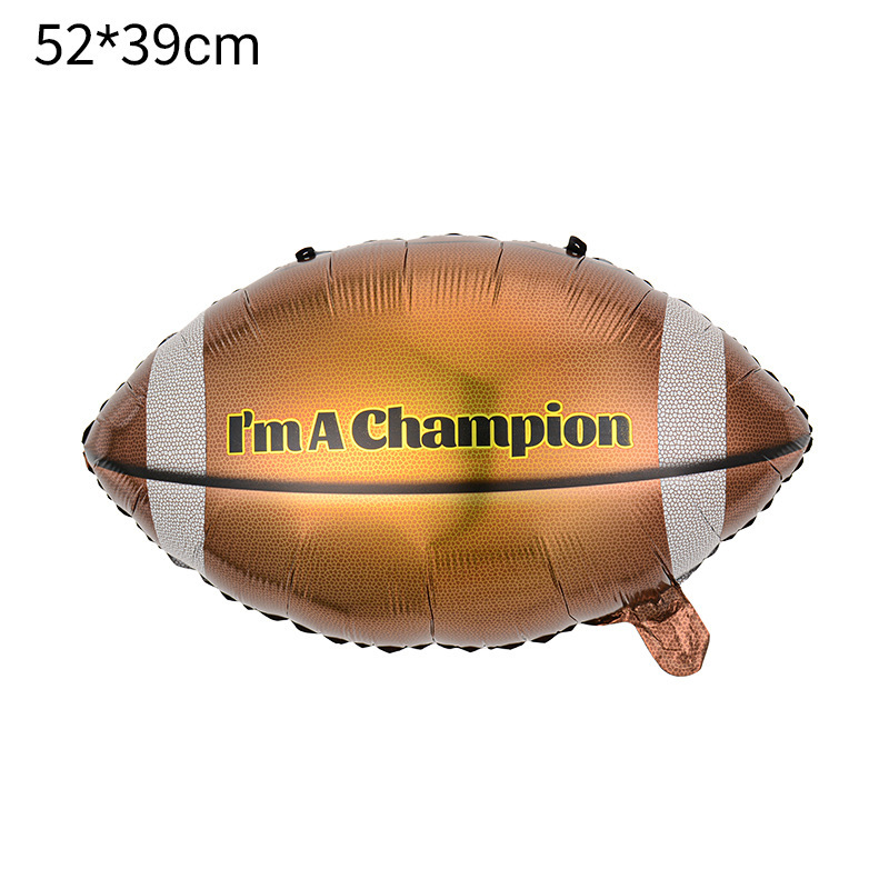 New cross-border trophies, football, basketball, rugby, baseball gloves, World Cup sports-themed party decoration balloons Application Scenario