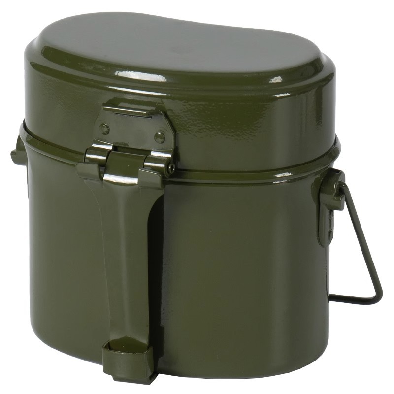 GKR folding aluminum German-style individual soldier lunch box, outdoor camping portable cookware, 79-style multi-functional hanging pot for the wild