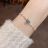 This exquisite, fashionable, light luxury and versatile star blue heart-shaped bracelet from Japan and South Korea features a simple and unique design Application Scenario