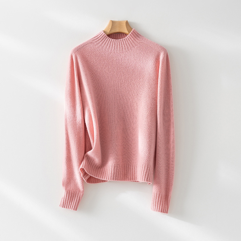 毛衣/打底衫高领/打底针织毛衣/毛衣女宽松韩版/羊绒衫产品图