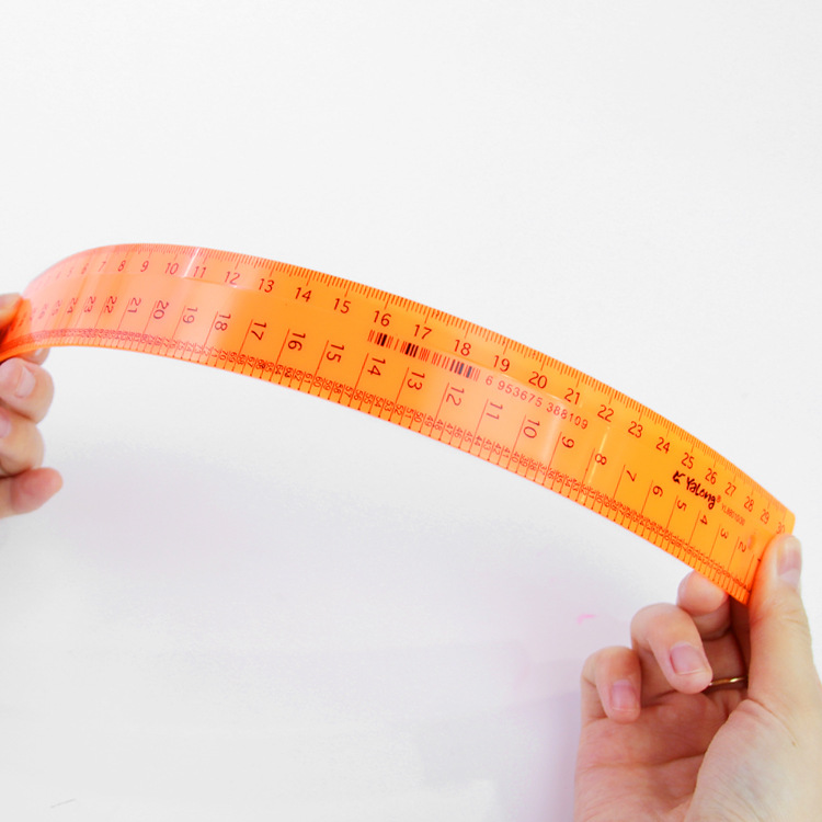 Yalong Cross-border plastic ruler 30 centimeters school ruler for students Item Picture