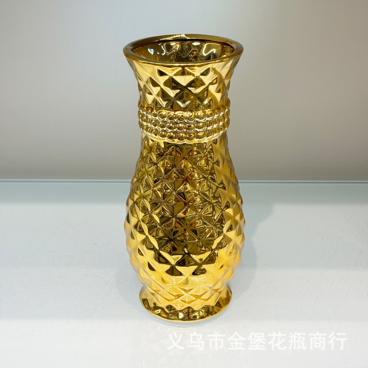 欧式鎏金磨砂莲花供盆家用玄关收纳聚宝盆佛堂供奉工艺花盆货源 details Picture