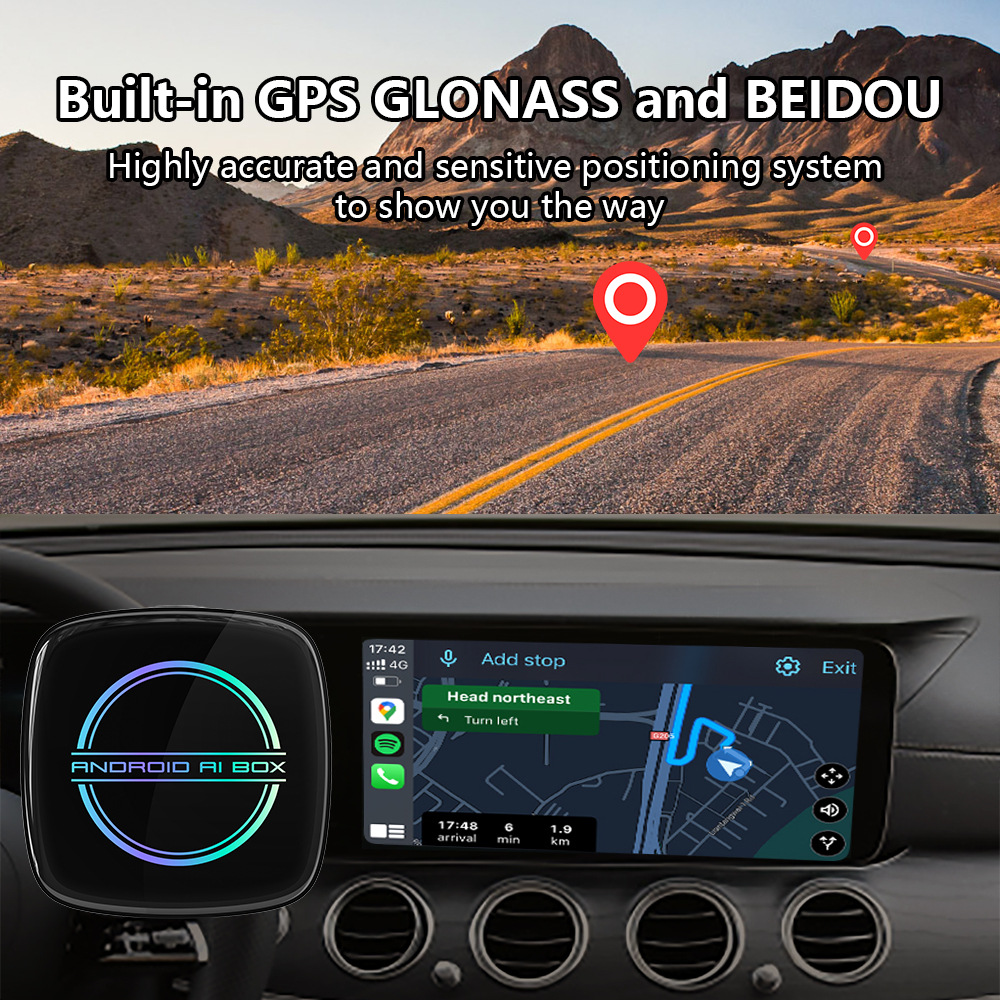 Cross-border vehicle-to-device interconnection module octa-core 4G Qualcomm carplay to Android box aibox carplay Box Application Scenario