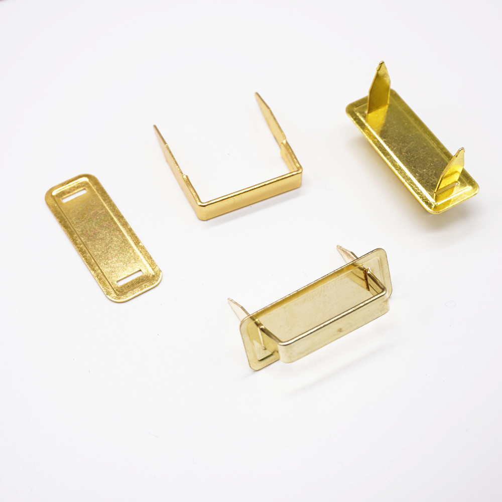 Special handle for gift boxes, light gold iron sheet arch bridge, jewelry box and bag accessories, metal pins, hardware base arch bridge Item Picture