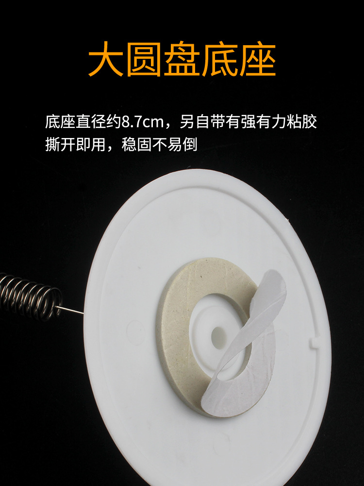 POP disc shake clamp, explosive label paper, transparent advertising clamp, desktop display, can stick disc crystal clamp, desktop special offer notice, rotating clamp base, store price tag, fixed support, store commodity price tag, decorative support Application Scenario