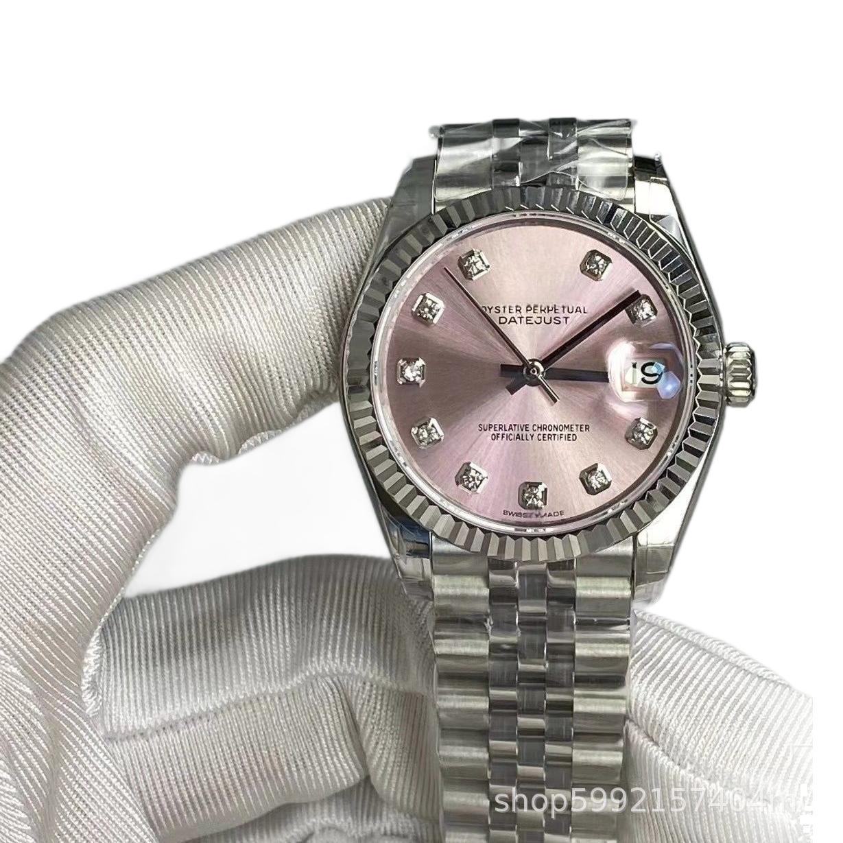 EW31 log tipo verde oliva automático reloj mecánico para mujeres C fábrica Item Picture