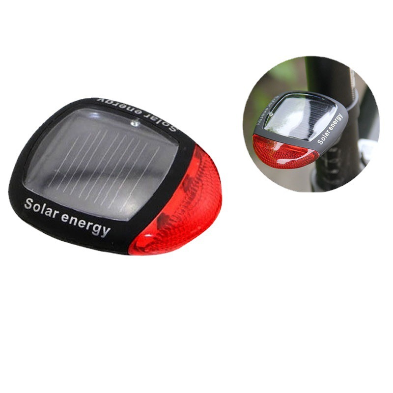 Factory bicycle solar taillights, night riding warning lights, mountain bike lights, 2LED cross-border warning lights, night riding equipment Application Scenario