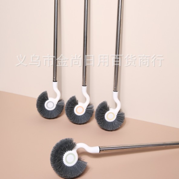 Light luxury bathroom, Japanese-style multi-functional toilet brush, no blind spots in the toilet, household long-handled brush, elbow cleaning brush, wall-mounted