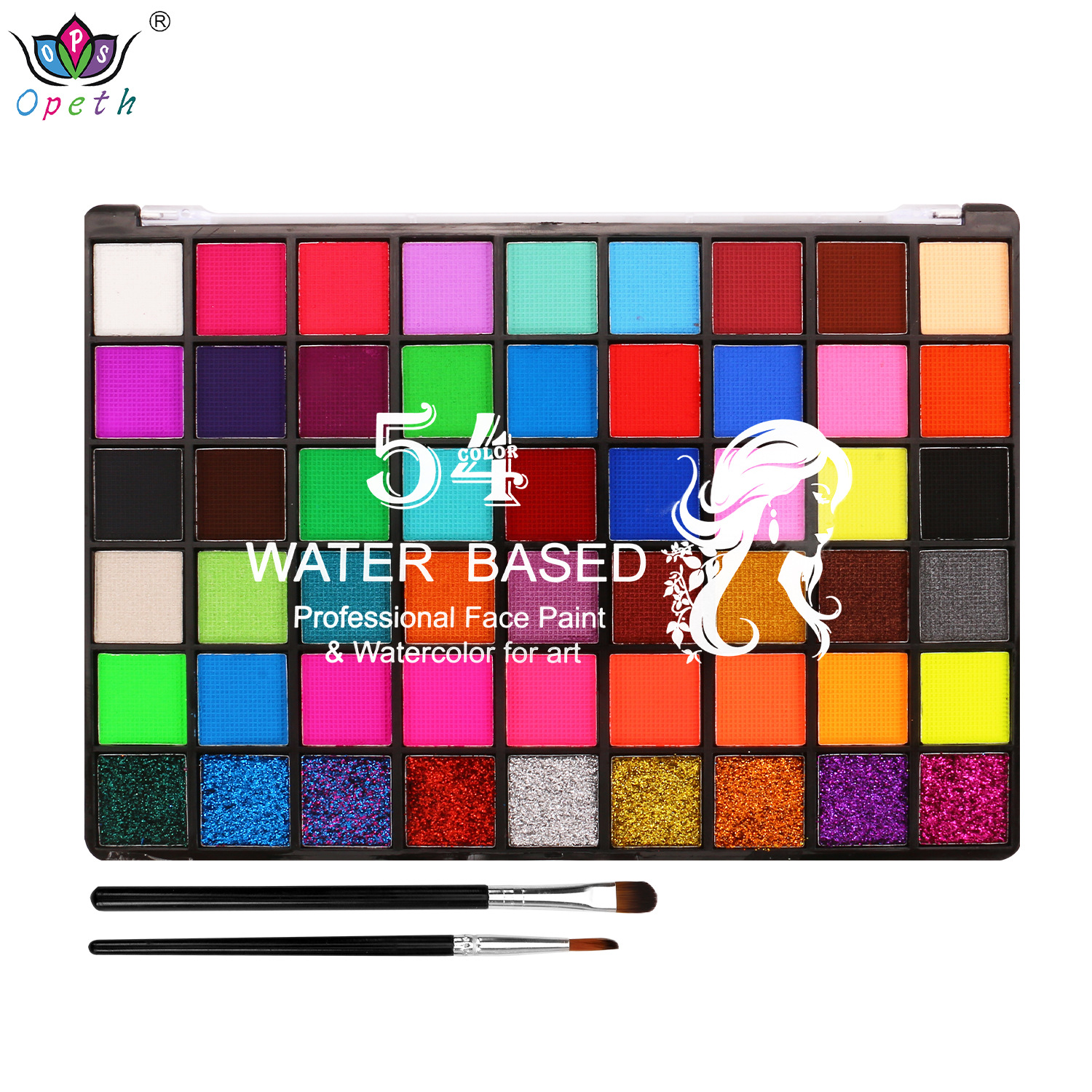 Wholesale of 54-color body painting paints for Halloween face, facial painting cream and oil painting sets, which are popular in foreign trade Item Picture