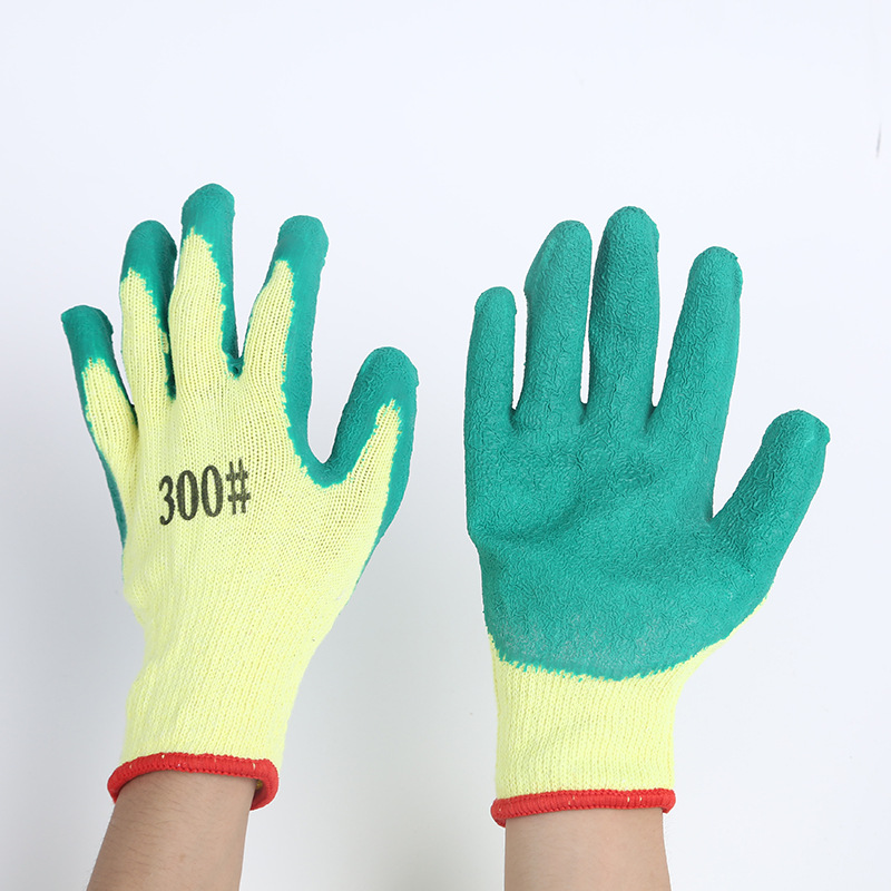 Wholesale industrial gloves, factory and construction site wear-resistant, anti-slip, anti-cutting, safe, flexible, skin-fitting, and emulsified labor protection gloves details Picture