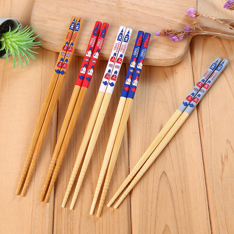 5双装日式楠竹筷家用筷子成人儿童一人一筷家庭装竹筷厂家批发产品图