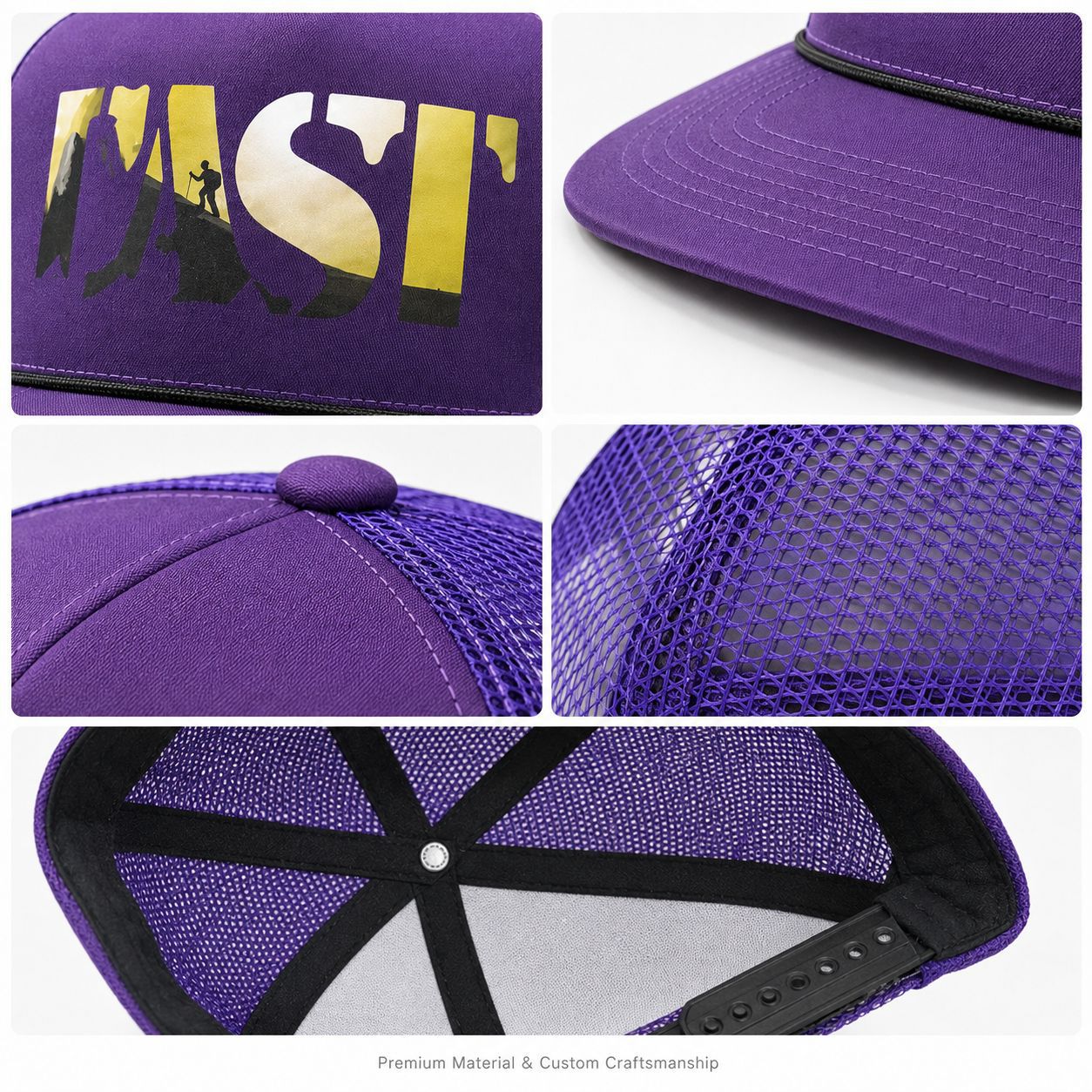 Nueva malla letras logotipo impreso gorra de béisbol malla transpirable sombrero hip-hop marca de moda gorra deportiva transfronteriza comercio exterior Specification image