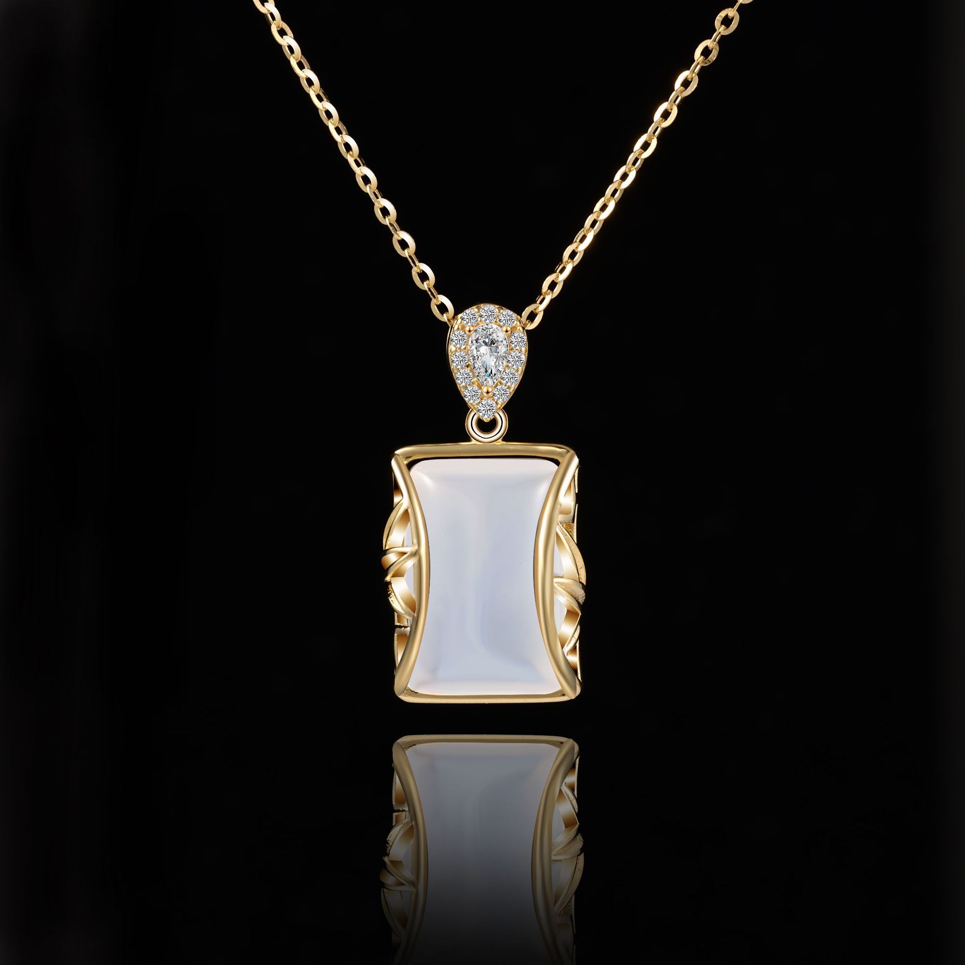 吊坠/银饰配件/磁力戒指/银饰/天然翡翠吊坠产品图