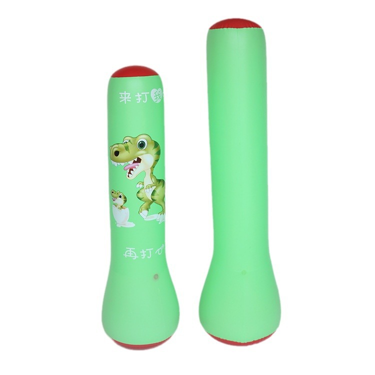 The popular thickened dinosaur inflatable boxing column, green vertical stress-relieving boxing sandbag, fitness training boxing target Item Picture