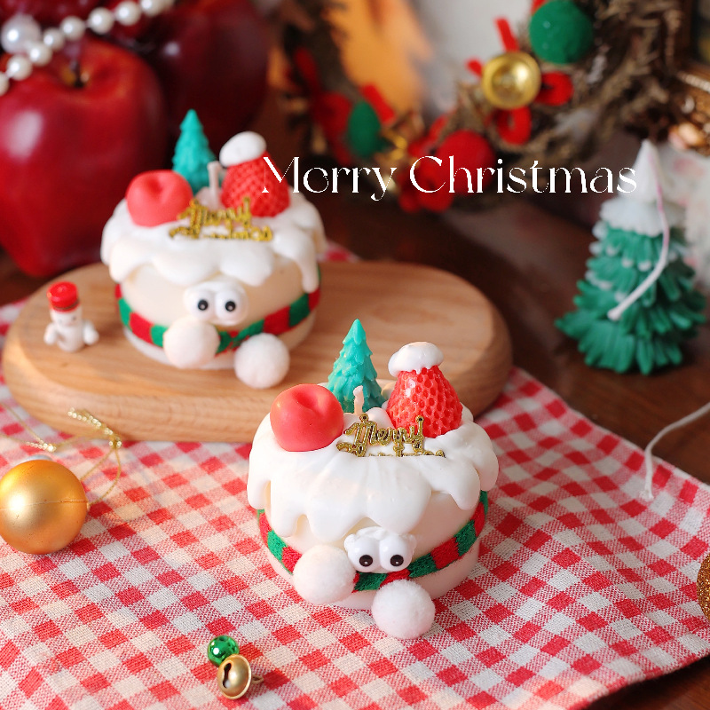 Wholesale Christmas Scented Candles, Christmas-Themed Decorative Creative Gifts Candle, Christmas Tree-Shaped Candles details Picture