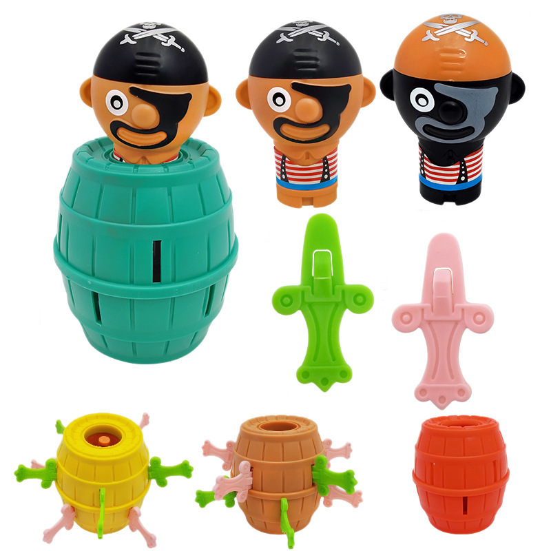 Mini prank pirate bucket, novel and unique prank toys, children's educational toys, tabletop interactive toys, street stall Item Picture