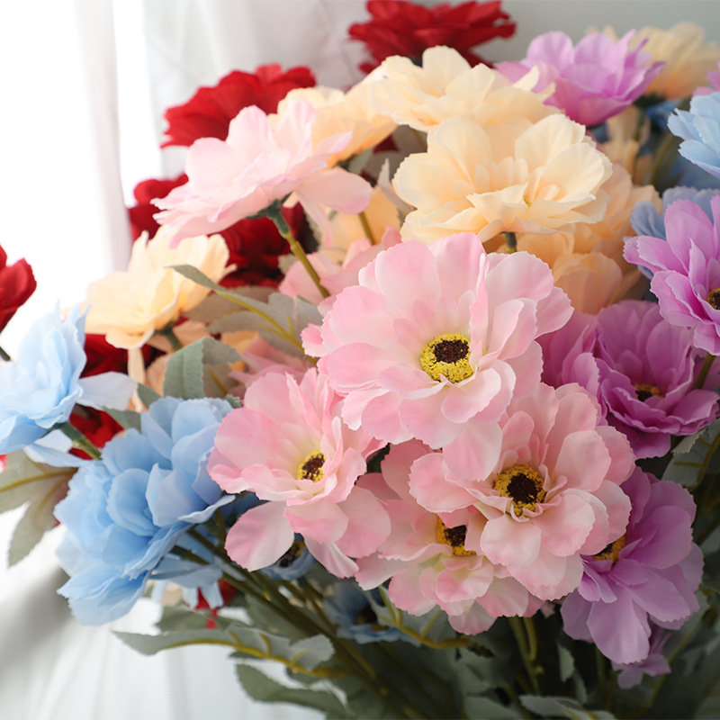 厂家批发仿真太阳花婚庆花艺落地引路花酒店婚礼家居装饰瓶花花材