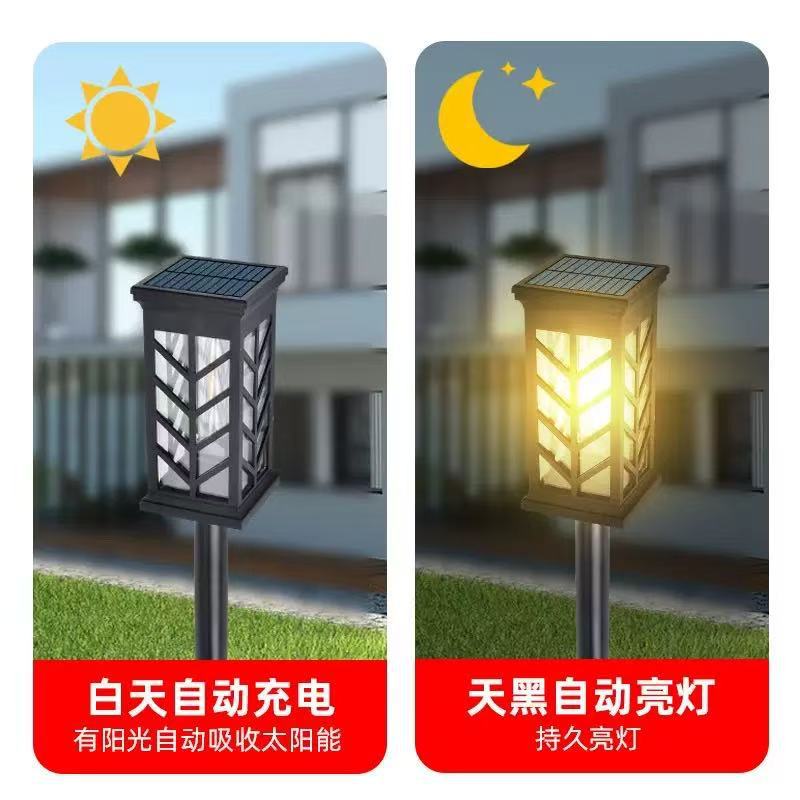 Outdoor solar courtyard ground socket lamp, waterproof, easy to install, long-lasting, intelligent light-controlled night lighting street lamp