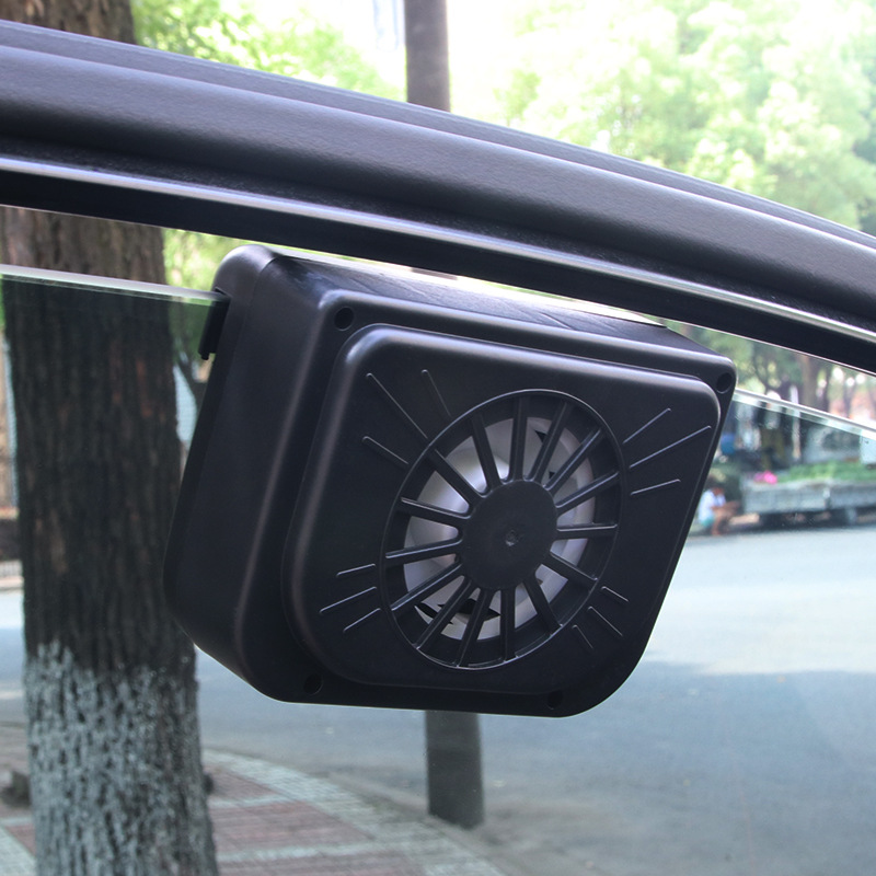 New solar-powered car cooling wonder, interior exhaust fan, air circulation exhaust fan, car ventilation fan full figure