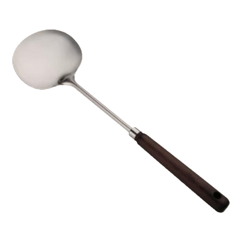 Stainless steel mushroom spatula, solid wood long-handled spatula, stir-frying spoon, household set, kitchen cooking tools, apple spatula Item Picture